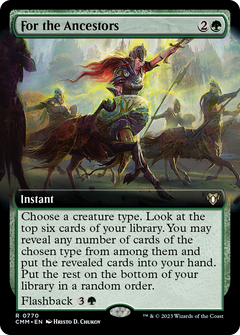 For the Ancestors (Extended Art) (770) [Commander Masters] foil - Deck Out Gaming