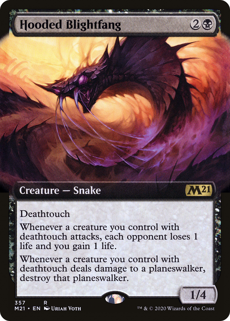 Hooded Blightfang (Extended Art) (357) [Core Set 2021] foil - Deck Out Gaming