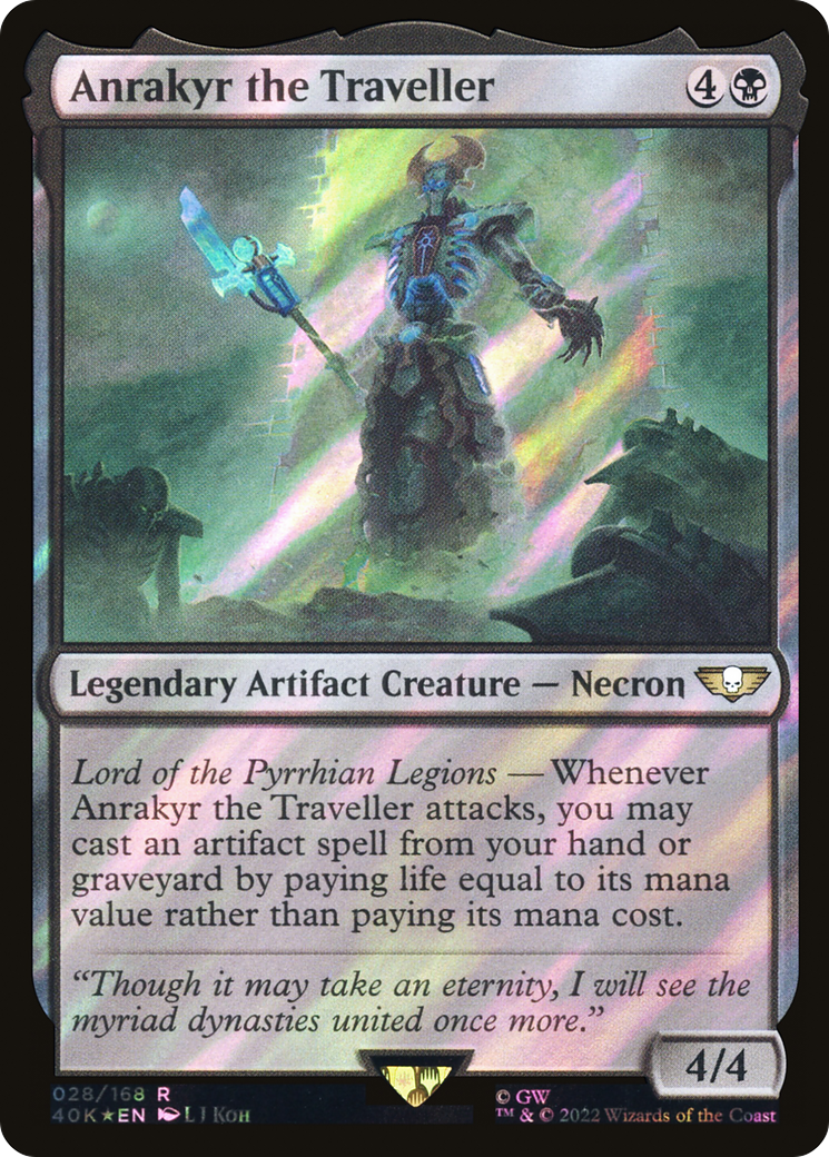Anrakyr the Traveller (Surge Foil) (28) [Warhammer 40,000 Commander] foil - Deck Out Gaming