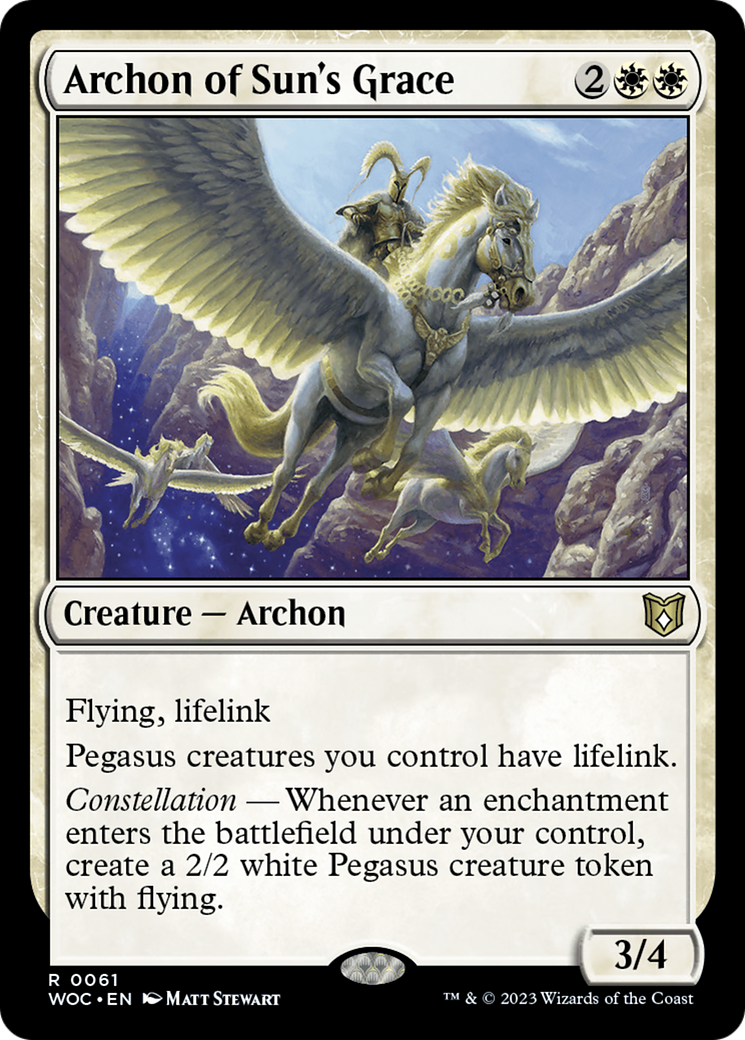 Archon of Sun's Grace (61) [Wilds of Eldraine Commander] - Deck Out Gaming