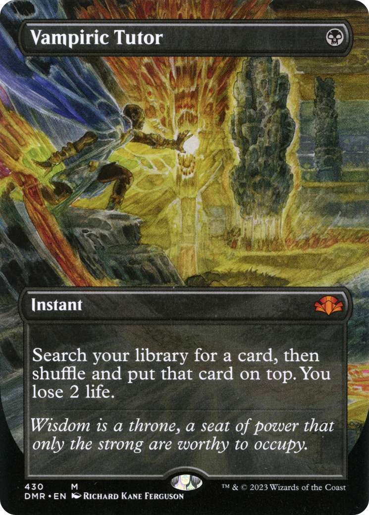 Vampiric Tutor (Borderless) (430) [Dominaria Remastered] foil - Deck Out Gaming