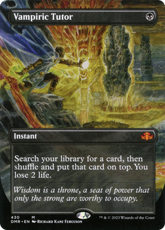 Vampiric Tutor (Borderless) (430) [Dominaria Remastered] foil - Deck Out Gaming