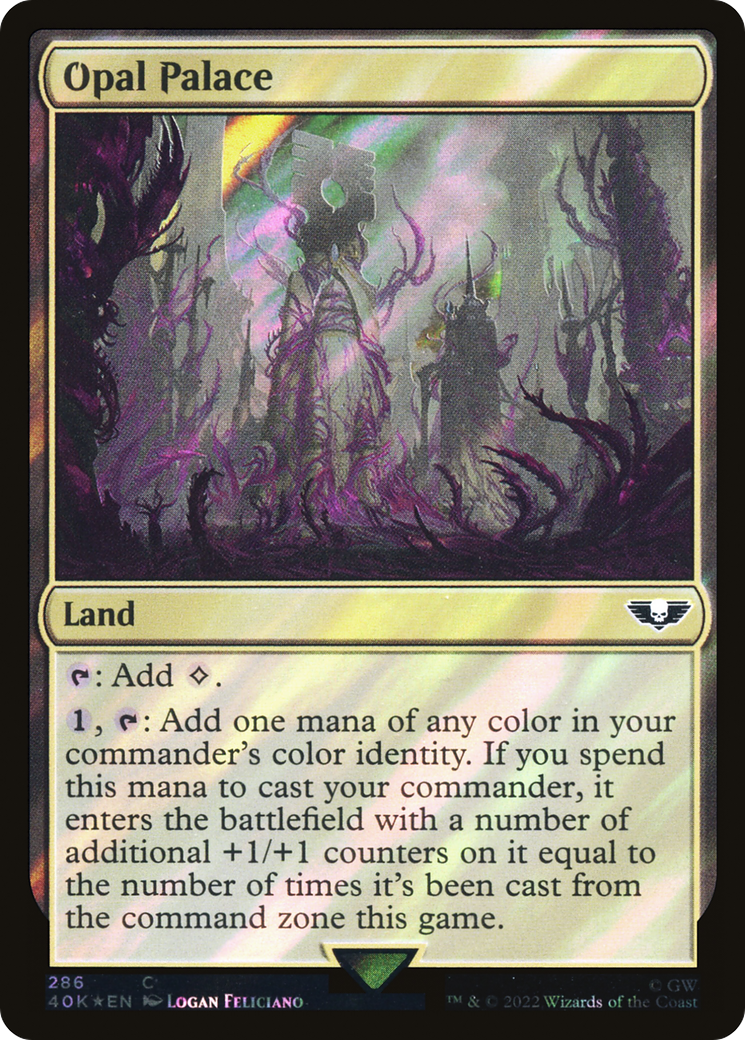 Opal Palace (Surge Foil) (286) [Warhammer 40,000 Commander] foil - Deck Out Gaming