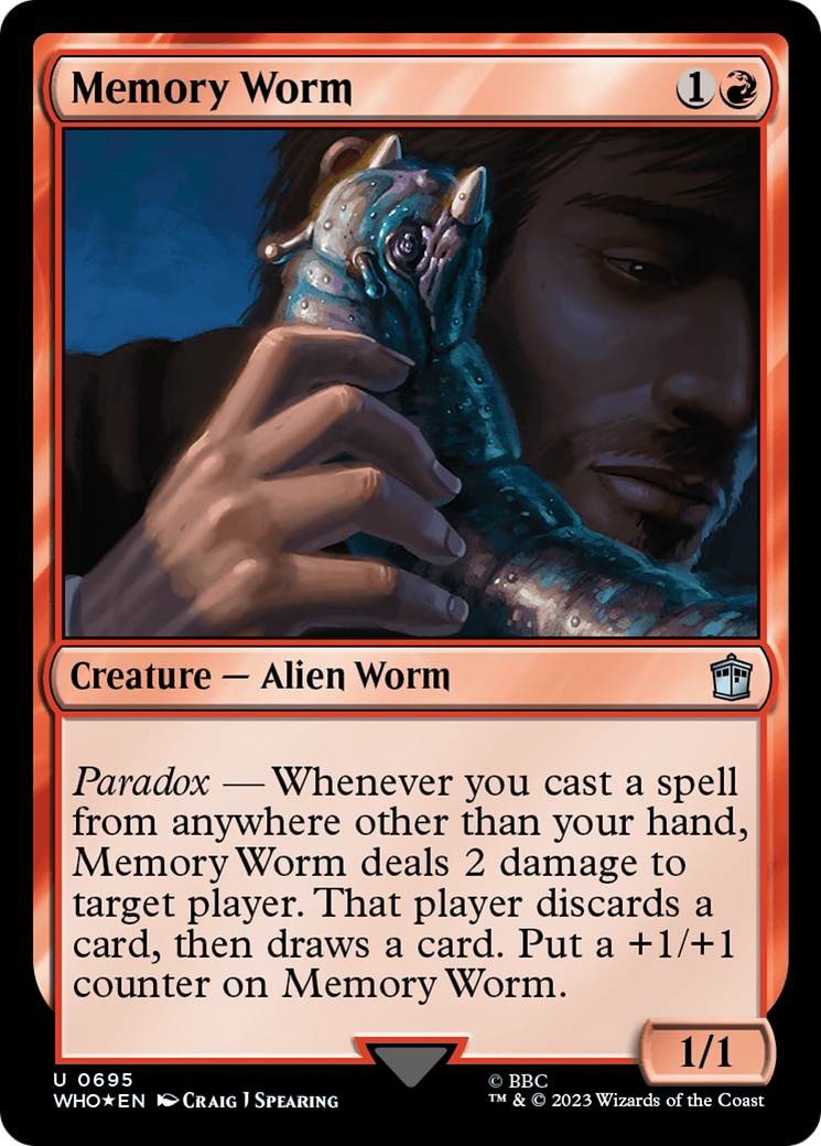 Memory Worm (Surge Foil) (695) [Doctor Who] foil - Deck Out Gaming