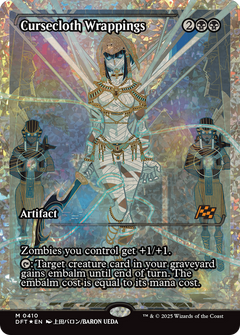 Cursecloth Wrappings (Showcase) (Fracture Foil) (410) [Aetherdrift] foil - Deck Out Gaming