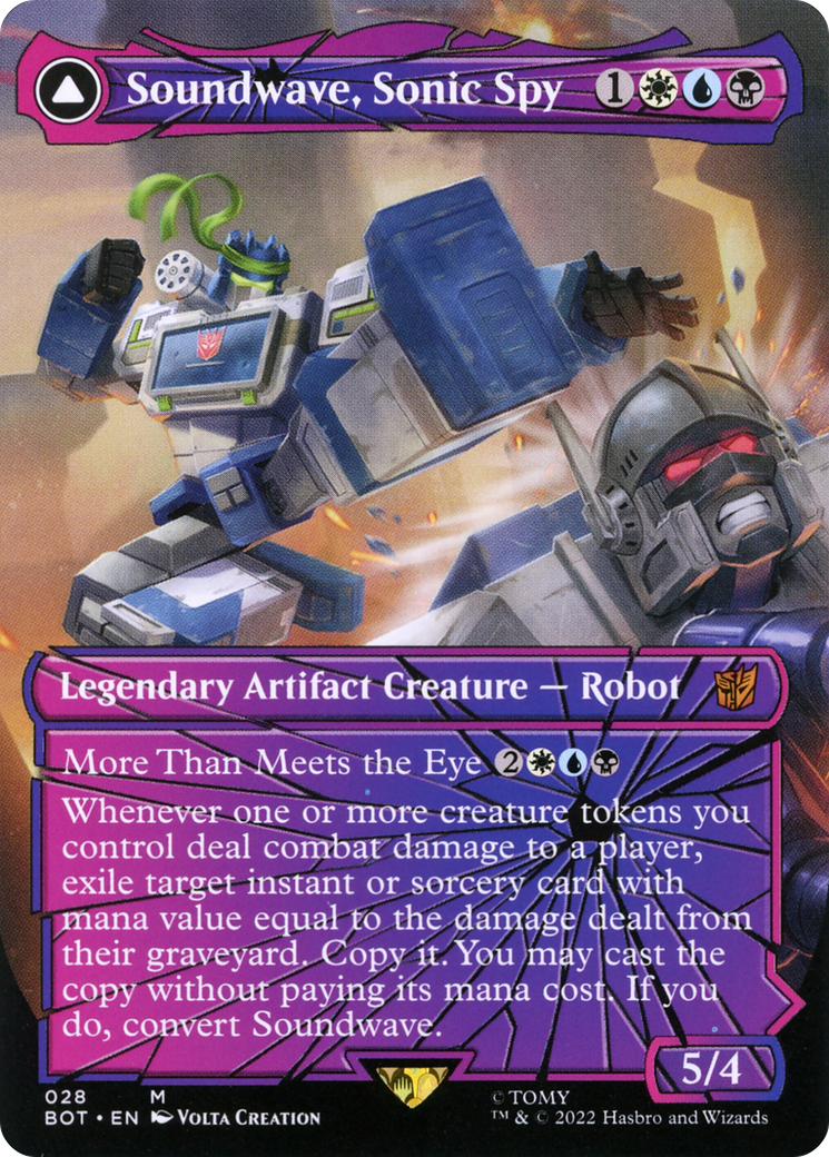Soundwave, Sonic Spy (Shattered Glass) (28) [Transformers] - Deck Out Gaming