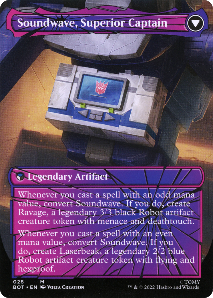 Soundwave, Sonic Spy (Shattered Glass) (28) [Transformers] - Deck Out Gaming