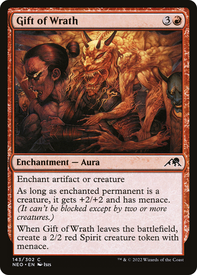 Gift of Wrath (143) [Kamigawa: Neon Dynasty] foil - Deck Out Gaming