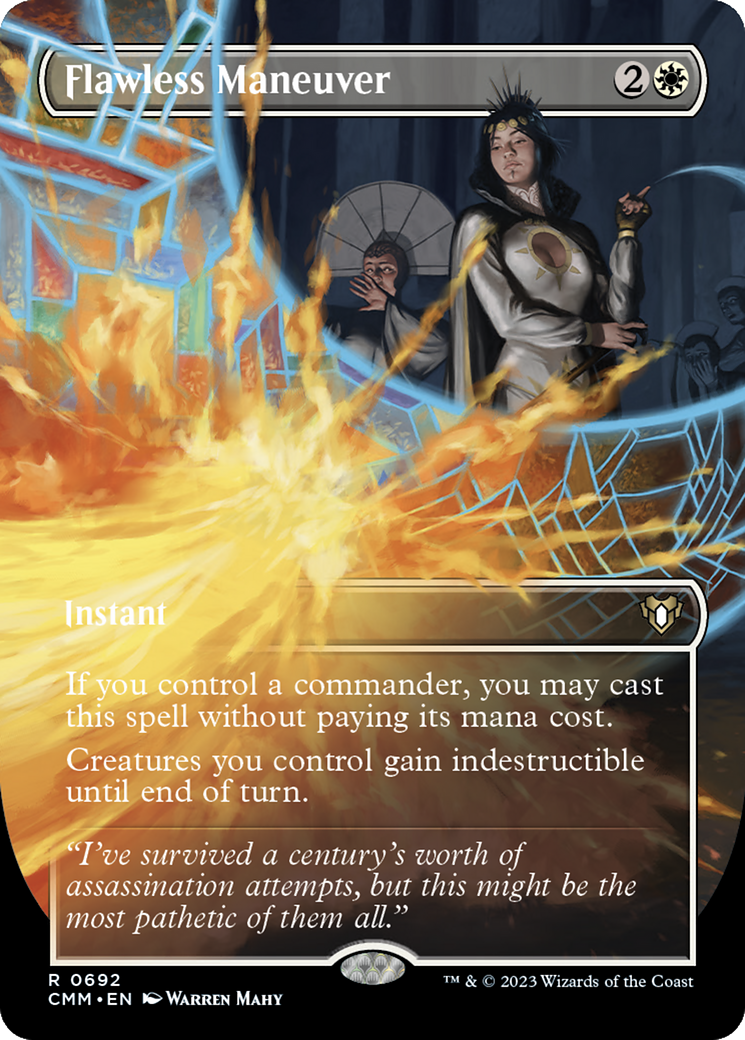 Flawless Maneuver (Borderless) (692) [Commander Masters] - Deck Out Gaming