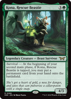 Kona, Rescue Beastie (0299) (299) [Duskmourn: House of Horror] - Deck Out Gaming