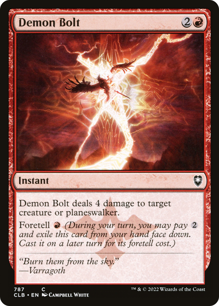 Demon Bolt (787) [Commander Legends: Battle for Baldur's Gate] - Deck Out Gaming