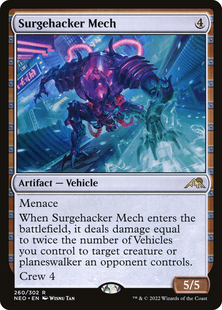 Surgehacker Mech (260) [Kamigawa: Neon Dynasty] foil - Deck Out Gaming