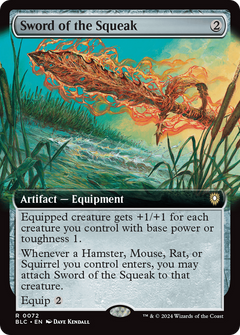 Sword of the Squeak (Extended Art) (72) [Bloomburrow Commander] - Deck Out Gaming