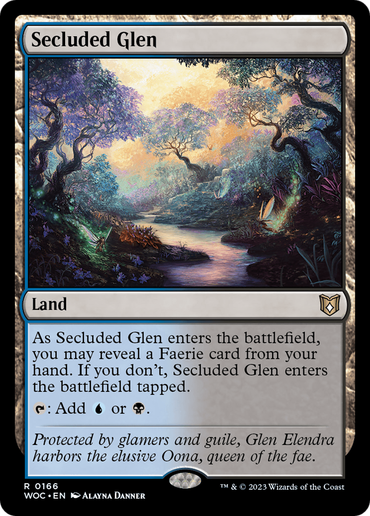 Secluded Glen (166) [Wilds of Eldraine Commander] - Deck Out Gaming