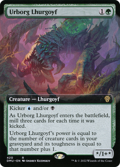 Urborg Lhurgoyf (Extended Art) (420) [Dominaria United] - Deck Out Gaming