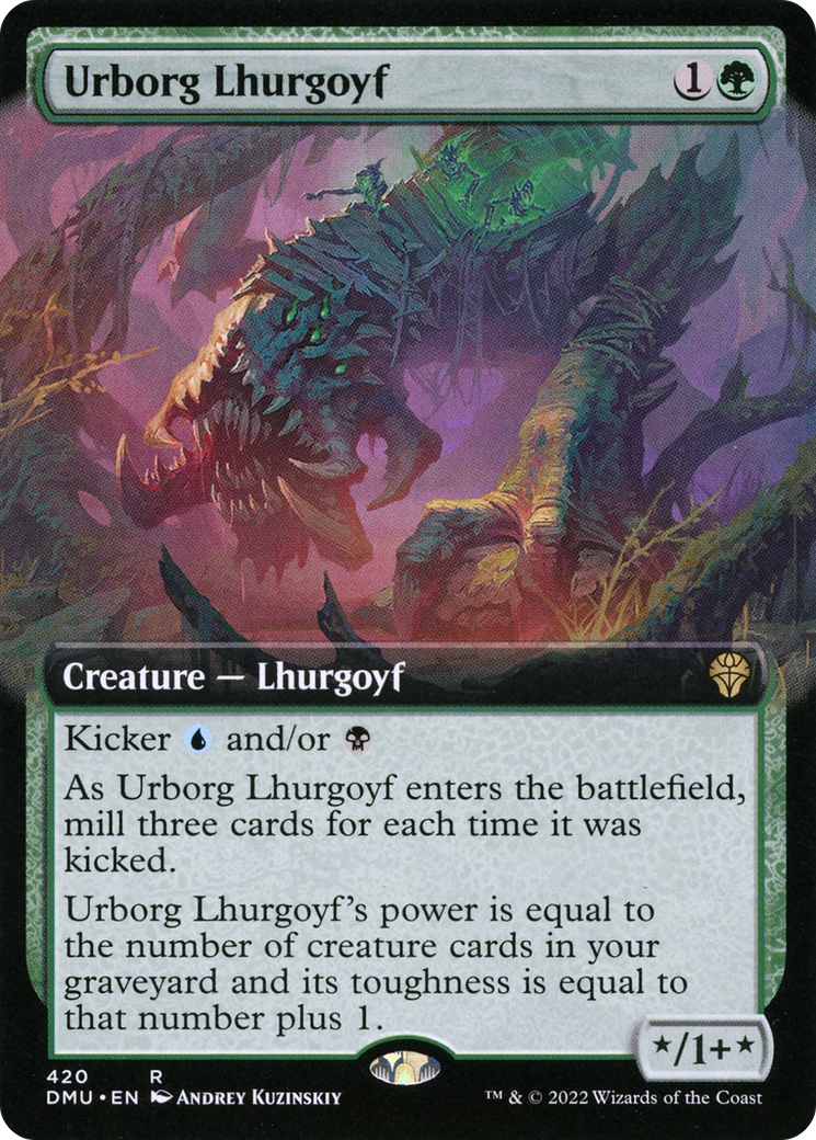 Urborg Lhurgoyf (Extended Art) (420) [Dominaria United] - Deck Out Gaming
