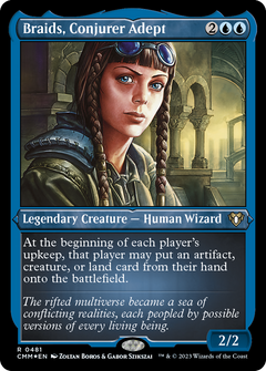 Braids, Conjurer Adept (481) [Commander Masters] etched - Deck Out Gaming