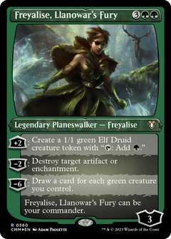 Freyalise, Llanowar's Fury (560) [Commander Masters] etched - Deck Out Gaming