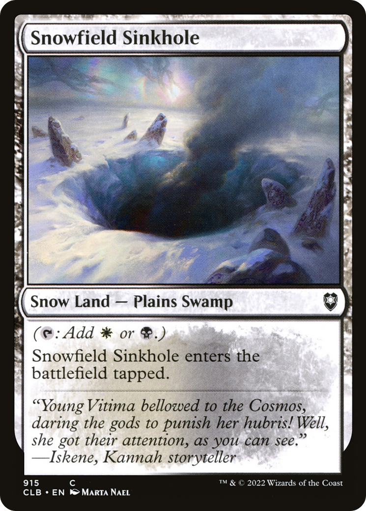 Snowfield Sinkhole (915) [Commander Legends: Battle for Baldur's Gate] - Deck Out Gaming