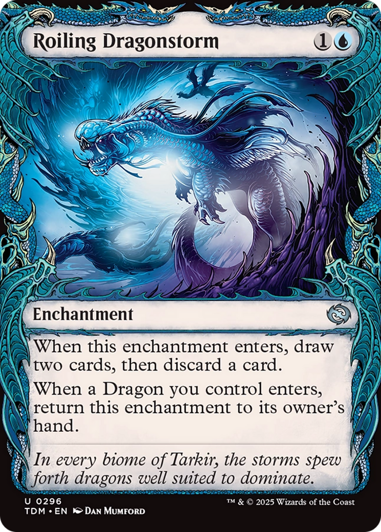 Roiling Dragonstorm (Showcase) (296) [Tarkir: Dragonstorm] foil - Deck Out Gaming
