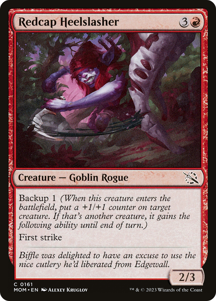 Redcap Heelslasher (161) [March of the Machine] foil - Deck Out Gaming