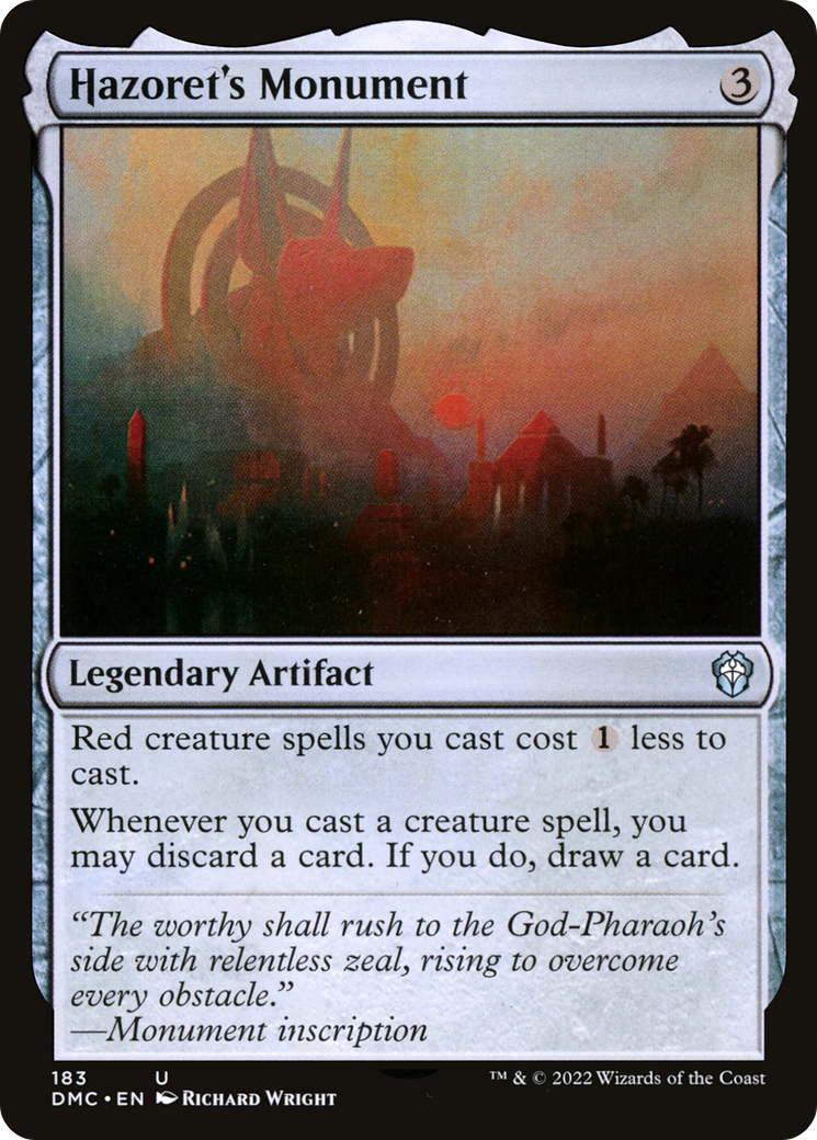 Hazoret's Monument (183) [Dominaria United Commander] - Deck Out Gaming
