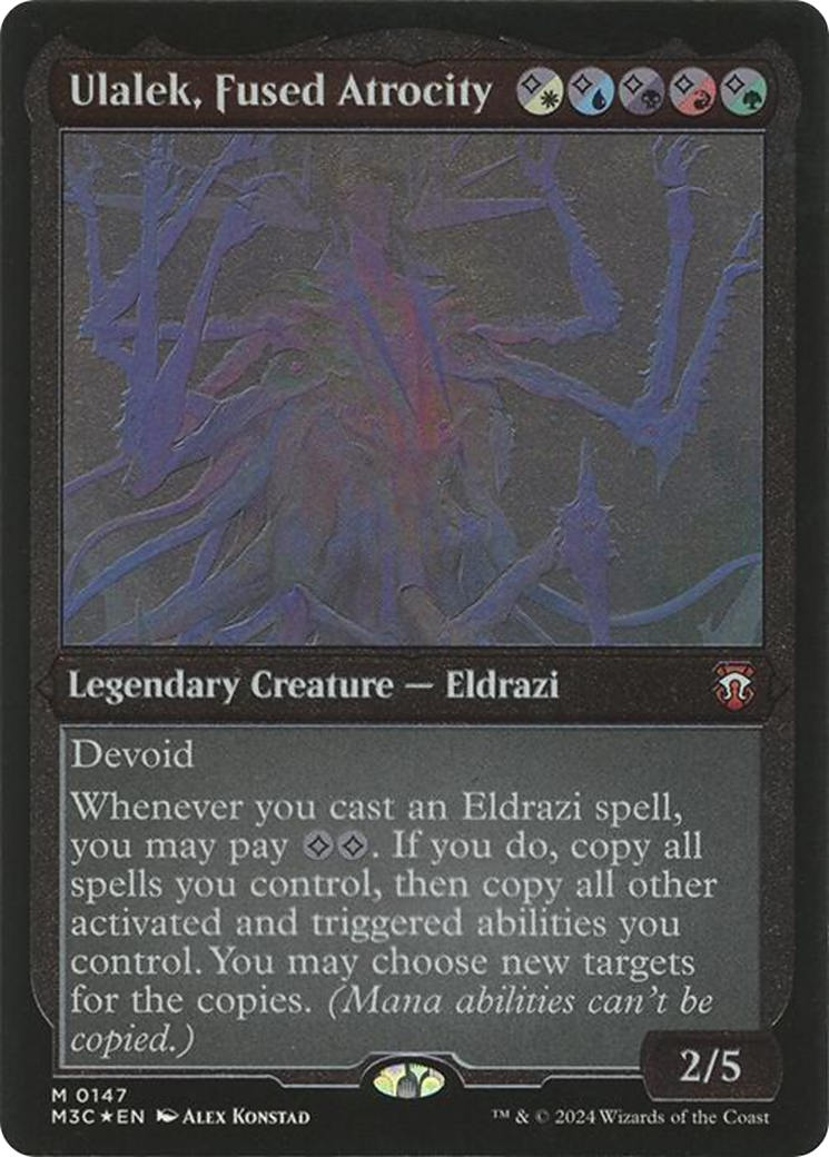 Ulalek, Fused Atrocity (Display Commander) - Thick Stock (147) [Modern Horizons 3 Commander] foil - Deck Out Gaming