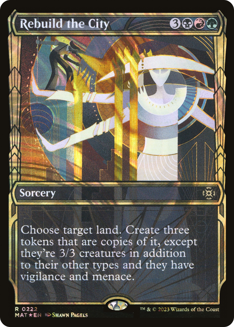 Rebuild the City (Halo Foil) (222) [March of the Machine: The Aftermath] foil - Deck Out Gaming