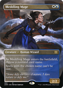 Meddling Mage (Borderless) (355) [Double Masters] - Deck Out Gaming