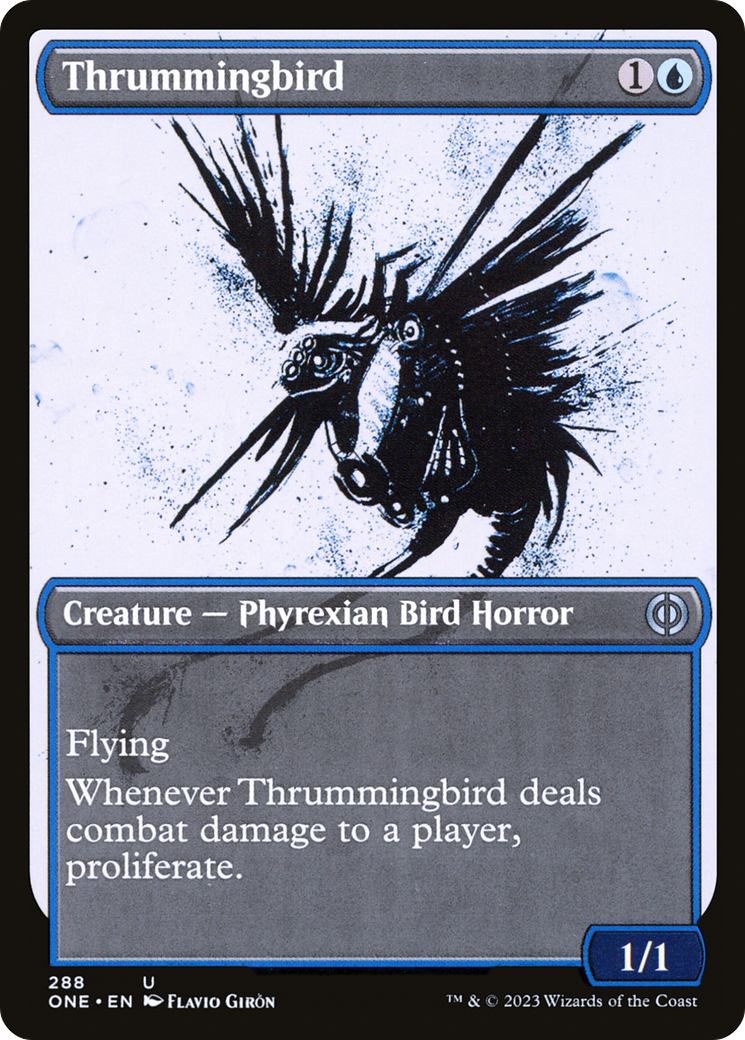 Thrummingbird (Showcase) (288) [Phyrexia: All Will Be One] foil - Deck Out Gaming