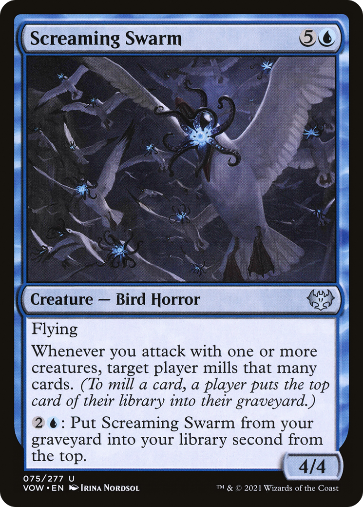 Screaming Swarm (75) [Innistrad: Crimson Vow] foil - Deck Out Gaming