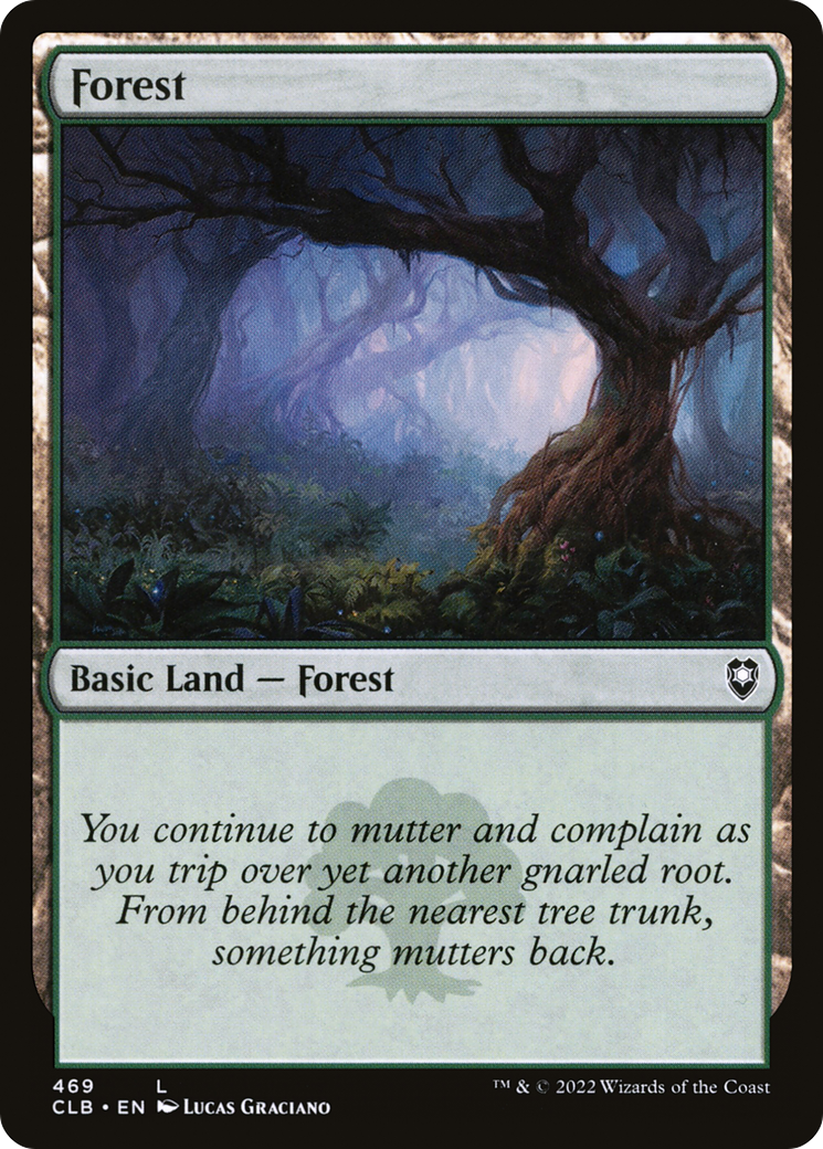 Forest (469) (469) [Commander Legends: Battle for Baldur's Gate] foil - Deck Out Gaming