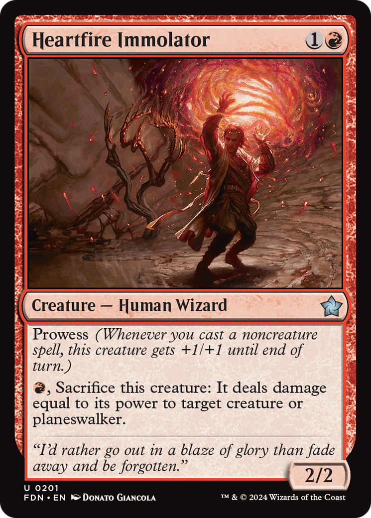 Heartfire Immolator (201) [Foundations] - Deck Out Gaming