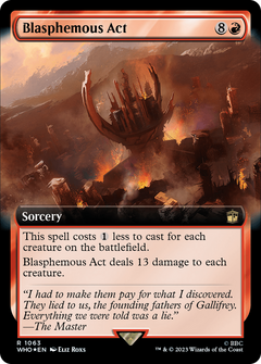 Blasphemous Act (Extended Art) (Surge Foil) (1063) [Doctor Who] foil - Deck Out Gaming