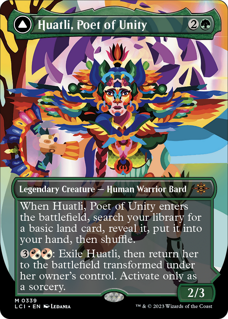 Huatli, Poet of Unity (Borderless) (339) [The Lost Caverns of Ixalan] foil - Deck Out Gaming