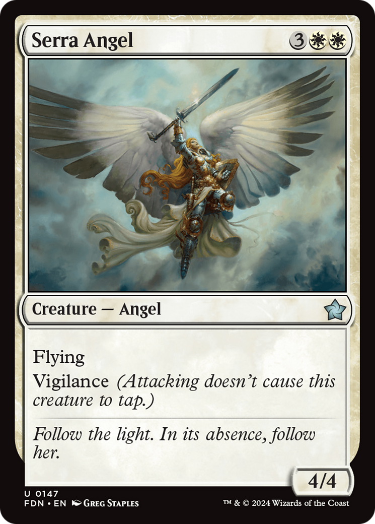 Serra Angel (147) [Foundations] - Deck Out Gaming