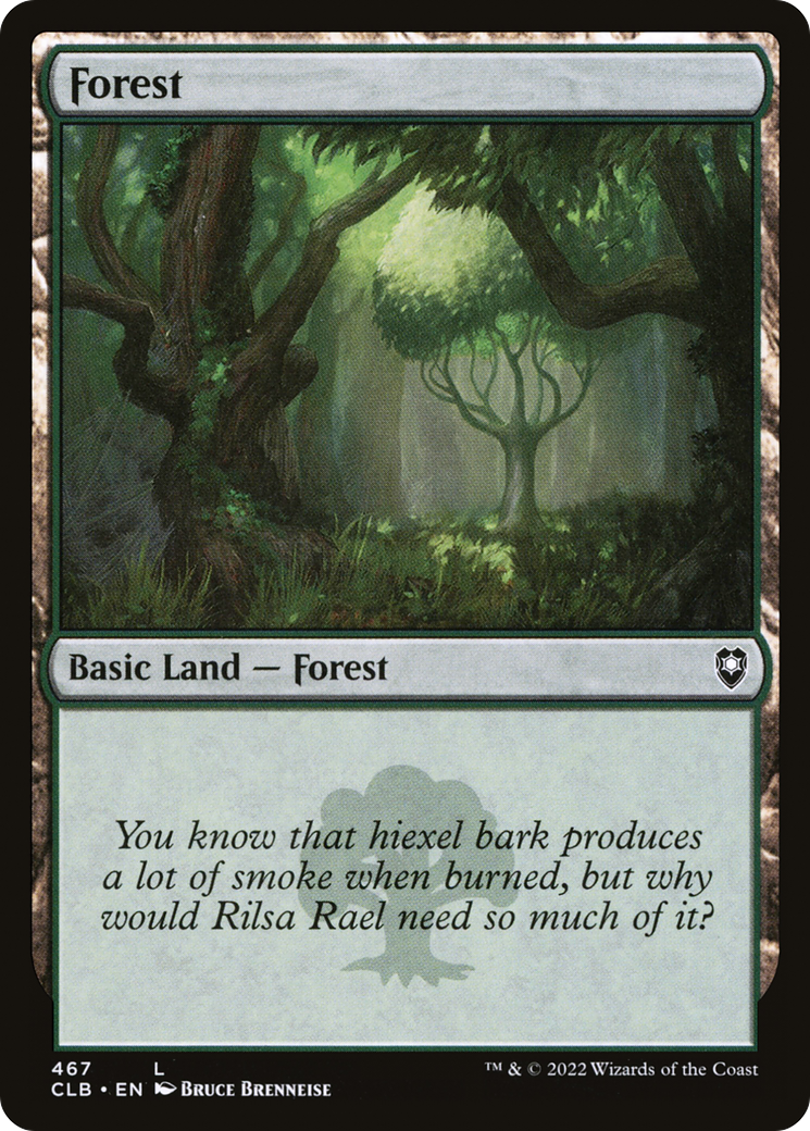 Forest (467) (467) [Commander Legends: Battle for Baldur's Gate] foil - Deck Out Gaming