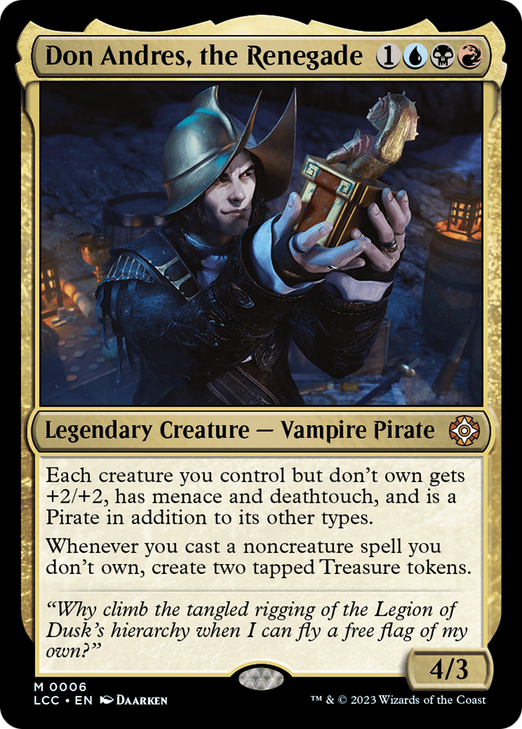 Don Andres, the Renegade (6) [The Lost Caverns of Ixalan Commander] foil - Deck Out Gaming