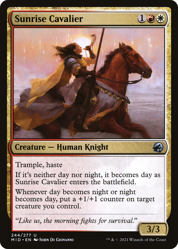 Sunrise Cavalier (244) [Innistrad: Midnight Hunt] - Deck Out Gaming