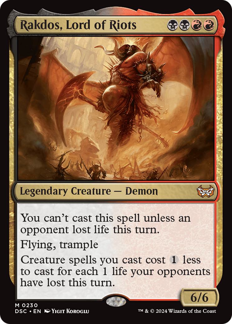 Rakdos, Lord of Riots (230) [Duskmourn: House of Horror Commander] - Deck Out Gaming