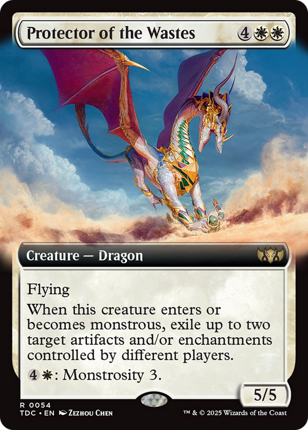 Protector of the Wastes (Extended Art) (54) [Commander: Tarkir: Dragonstorm] - Deck Out Gaming