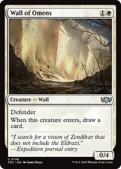 Wall of Omens (138) [Commander: Tarkir: Dragonstorm] - Deck Out Gaming