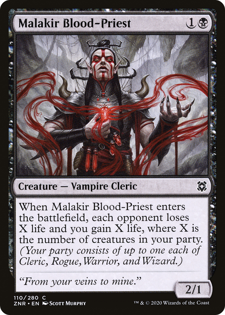 Malakir Blood-Priest (110) [Zendikar Rising] - Deck Out Gaming