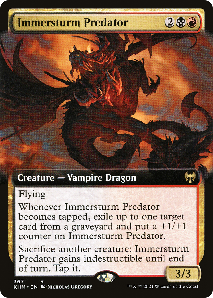 Immersturm Predator (Extended Art) (367) [Kaldheim] foil - Deck Out Gaming