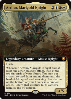 Arthur, Marigold Knight (Extended Art) (41) [Bloomburrow Commander] - Deck Out Gaming