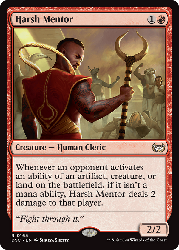 Harsh Mentor (165) [Duskmourn: House of Horror Commander] - Deck Out Gaming