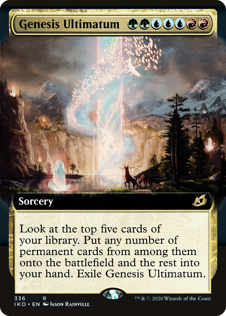 Genesis Ultimatum (Extended Art) (336) [Ikoria: Lair of Behemoths] foil - Deck Out Gaming