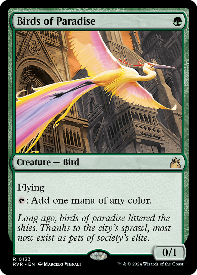 Birds of Paradise (133) [Ravnica Remastered] foil - Deck Out Gaming