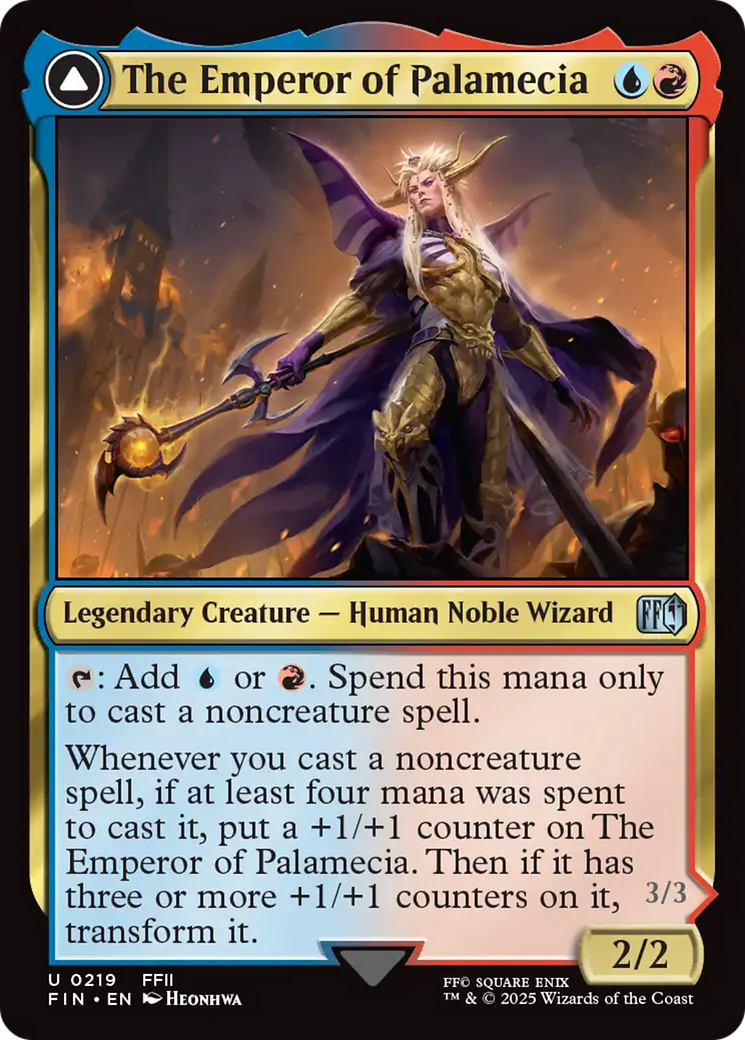 The Emperor of Palamecia // The Lord Master of Hell (219) [FINAL FANTASY] foil - Deck Out Gaming