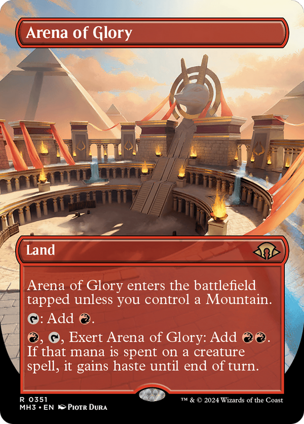Arena of Glory (Borderless) (351) [Modern Horizons 3] foil - Deck Out Gaming